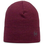 Buff Merino Midweight Beanie, melange tibetan red