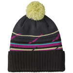 Patagonia Powder Town Beanie, mountain minded geo: smolder blue