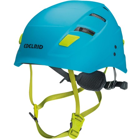 Der leichtgewichtige Helm von Edelrid in Hybridbauweise
