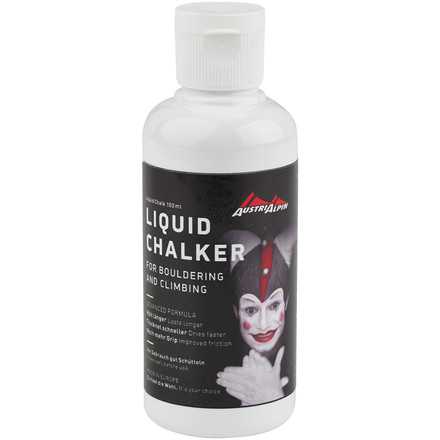 Das AustriAlpin The Chalker Liquid Chalk wird nach höchsten Standards in Europa hergestellt und zieht schnell ein.