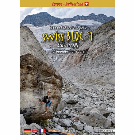 Der Boulderführer Schweiz vom Gebro Verlag beschreibt 16 Boulder Hotspots zwischen Schaffhausen und dem Alpenhauptkamm