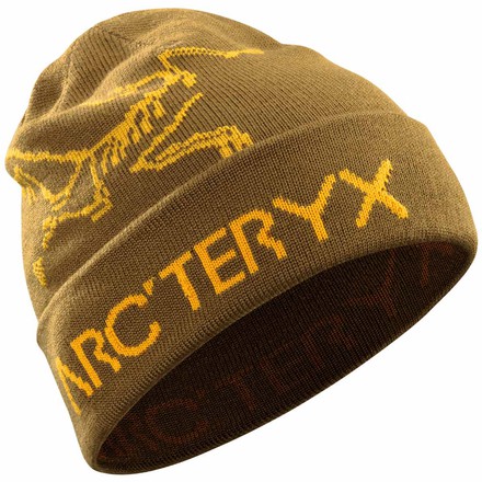 Arcteryx Rolling Word Hat, eine warme Strickmuetze für kalte Wintertage. Du kannst die Mütze wenden. Unifarben auf der einen Seite, mit schickem Print auf der anderen.