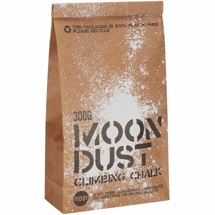 Moon Climbing Moondust Chalkpowder ist 100% reines Magnesium Karbonat, ohne Zusätze oder Trockenmittel die deine Finger unnötig austrocknen.