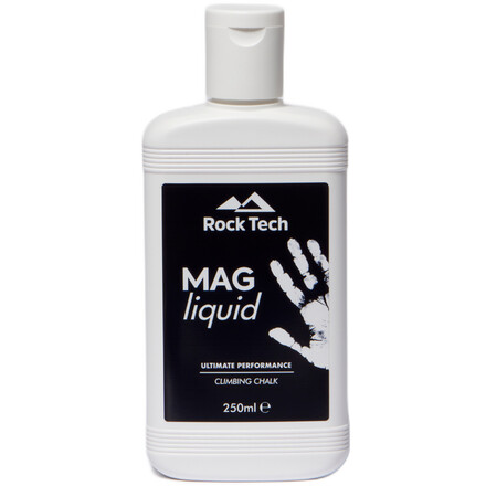 Das Liquid Chalk von Rock Technologies gibt dir langanhaltend Grip und trockene Hände für lange Boulder- und kleletterrouten oder Deep Water Soloing.