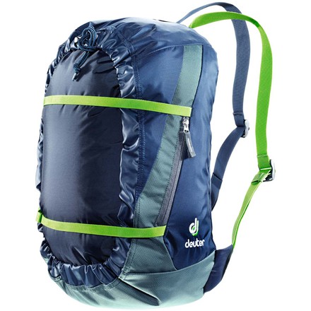 Der Deuter Gravity Rope Bag ist ein Seilsack für Seile bis zu 80m Länge. Er kann als Rucksack oder diagonal getragen werden