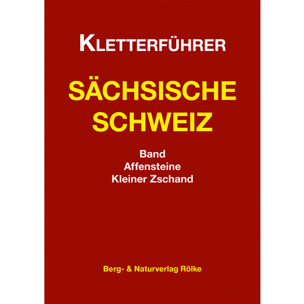 Der Kletterfürher aus der Reihe Sächsische Schweiz vom Bergverlag Rölke beschreibt in gewohnter Qualität die Gebiete um die Affensteine und den Kleinen Zschand