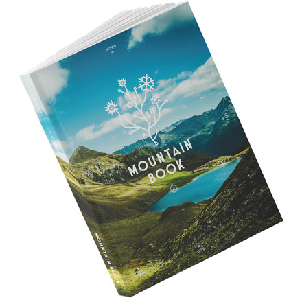 Im Mountain Book kannst du alle deine Aktivitäten in der Vertikalen dokumentieren. Das schön gestaltete Buch bietet Platz für 90 Touren, jeweils auf einer Doppelseite