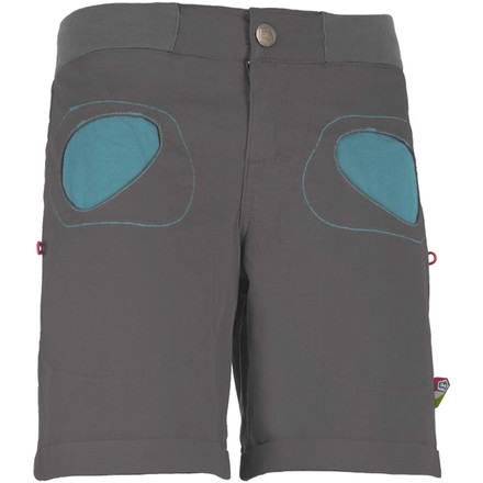Die Onda Short ist die kurze Variante der beliebten Kletterhose für Frauen von E9. Auch die Shorts haben die typischen runden Taschenausschnitte und den optimalen Tragekomfort zum Klettern und Bouldern.