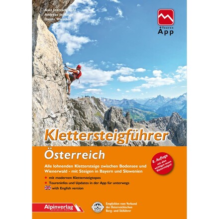 Der Klettersteigführer aus dem Alpinverlag beschreibt detailliert alle lohnenden Klettersteige in Österreich mit modernen Klettersteigtopos