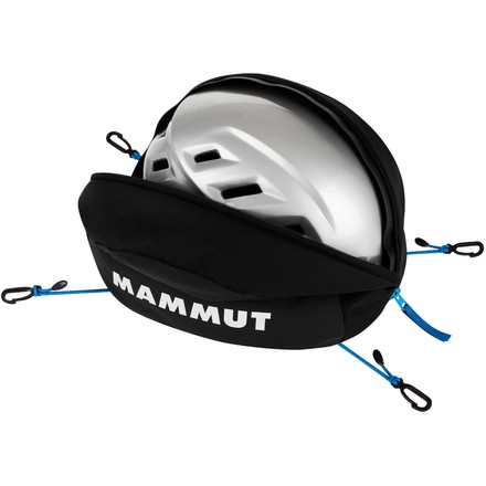 Mit dem Helmet Holder Pro kannst du deinen Helm schützen und sicher an deinem Rucksack befestigen