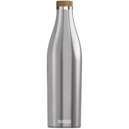 Die Sigg Meridian ist eine Trinkflasche aus Edelstahl, die dank ihrer Isolierung Getränke lange heiß oder kalt hält