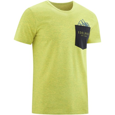  Das Onset ist ein Boulder-T-Shirt für Männer, die gerne etwas Außergewöhnliches haben. Hergestellt aus recycelten Materialien.