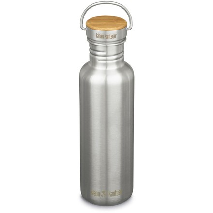 Die Klean Kanteen Reflect mit Bambus-Schaubverschluss ist eine hochwertige Edelstahl-Trinkflasche im schlichten Design mit dem gewissen Etwas an Bambus.