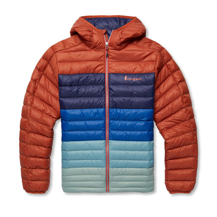 Die Fuego Down Hooded Jacket Colorblock ist der Klassiker von Cotopaxi im angesagten Colorblock-Design, der dich das ganze Jahr über warm hält.