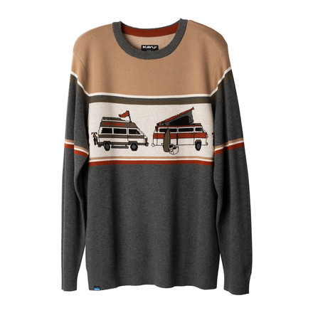 Der gemütliche und warme Highline Pullover von Kavu ist die stylische Varinte des Ugly Sweaters und zieht alle Blicke auf sich. 