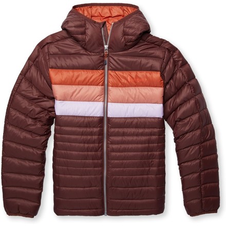 Die Fuego Down Hooded Jacket von Cotopaxi ist eine farbenfrohe und robuste Daunenjacke, die dich das ganze Jahr über begleiten kann.