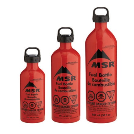 Mit der robusten MSR Fuel Bttle CRP Cap Euro wiederverwendbare Brennstoffflasche transportiert ihr auf euren Touren den Brennstoff sicher und umweltbewusst