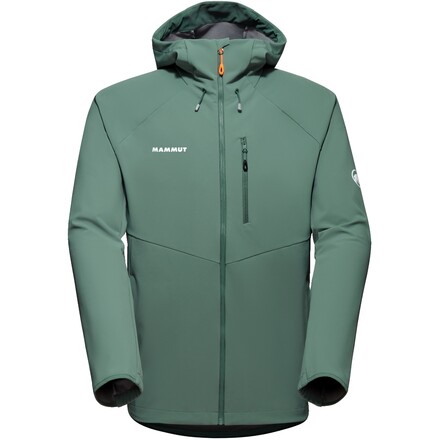 Die Ultimate Comfort SO Hooded Jacket ist eine wasserabweisende Outdoorjacke für Männer, die alle Bergabenteuer mitmacht.