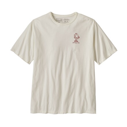 Das Mr. Hex T-Shirt von Patagonia ist ein weiches und zugleich robustes T-Shirt aus Bio-Baumwolle, das zudem mit seinem stylischen Aufdruck überzeugen kann