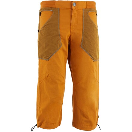 Die E9 Ananas 3/4 ist eine gemütliche Bouldershorts, die mit ihren aufgesetzten und farblich abgesetzten Taschen ein echter Hingucker ist.
