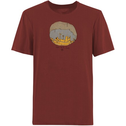 Ein cooles Boulder-T-Shirt ist das Cave von E9, dass dir immer eine Inspiration sein wird, wenn du mal nicht weißt, wo es lang geht.