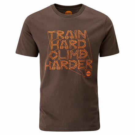 Mit dem Train Hard T-Shirt von Moon Climbing bist du beim Klettern, Bouldern oder auch in der Freizeit bestens ausgestattet