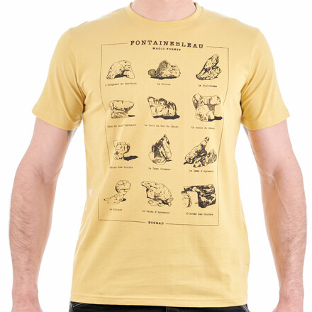 Mit dem weichen Magic Forest T-Shirt setzt Nograd eine stylische Hommage an die Wiege des Boulderns. Sieht auch eim Alltag einfach cool aus!