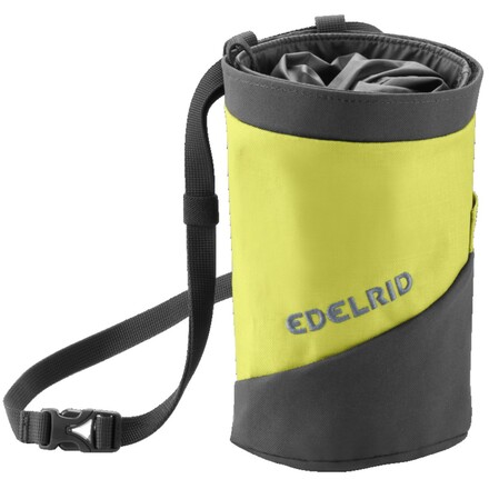 Der Splitter Twist von Edelrid ist ein geräumiger Chalk Bag mit innovativem, staubdichtem Verschluss und einer Reißverschlusstasche für Kleinigkeiten 