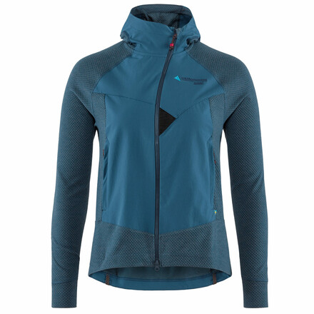 Die atmungsaktive Klättermusen Women's Hugin Zip Hoodie Midlayer Jacket ist gemacht für besonders sportliche Trekking- und Alpintouren.