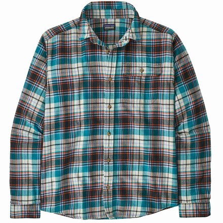 Das Patagonia Cotton in Conversion Lightweight Fjord Flannel Langarmshirt ist ein zeitloses und weiches Baumwollhemd mit dezenter Brusttasche und Kragen.
