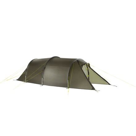 Das Tatonka Rokua 2-Personen Zelt ist ein besonders geräumiges und leichtes Tunnelzelt mit zwei Apsiden und einer extra langen Liegefläche.