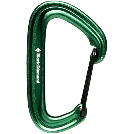 Black Diamond LiteWire Schnappkarabiner, green