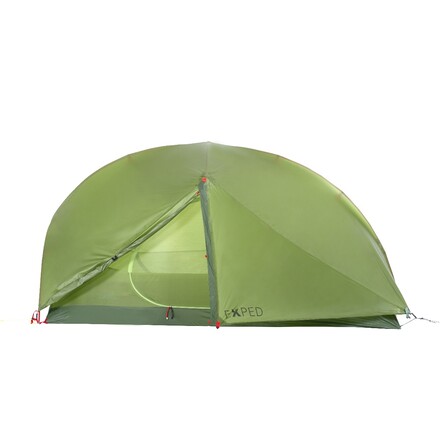Das super leichte und schnell aufzubauende Mira III 3-Personen Zelt von Exped bietet viel Platz und Komfort auf sommerlichen Bike- und Trekkingtouren.