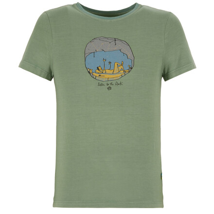Das B Cave ist ein schickes T-Shirt für Kinder mit coolem Print auf der Vorderseite, das perfekt zum Spielen und Toben ist.