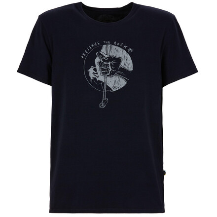 Komfort und Beweglichkeit zeichnen das 70S Kletter-T-Shirt für Männer mit seinem coolen Print auf der Front aus.