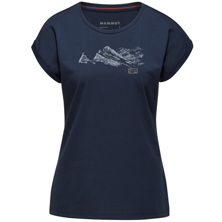 Das Mammut Women's Mountain T-Shirt Finsteraarhorn ist ein robuster und knitterarmer Begleiter für jede sportliche Aktivität. Mit tollem Front-Print.