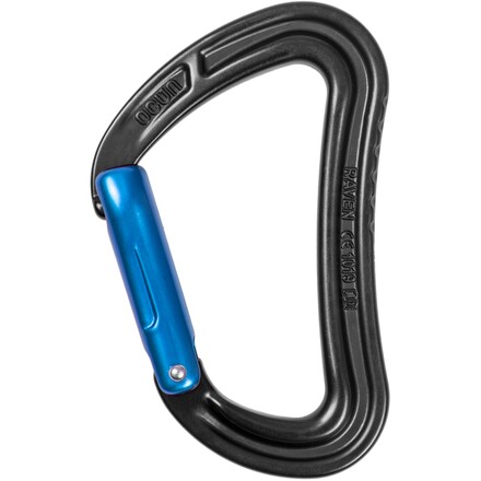 Der Raven Straight Schnappkarabiner ermöglicht durch seine große und gerade Öffnung und durch seine Ergonomie ein besonders einfaches Einhängen.