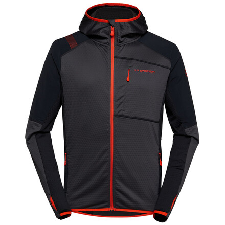 Die La Sportiva Existence Hoody Fleecejacke zeichnet sich durch ihr strapazierfähiges und elastisches Material aus und durch ihren einzigartigen Style.