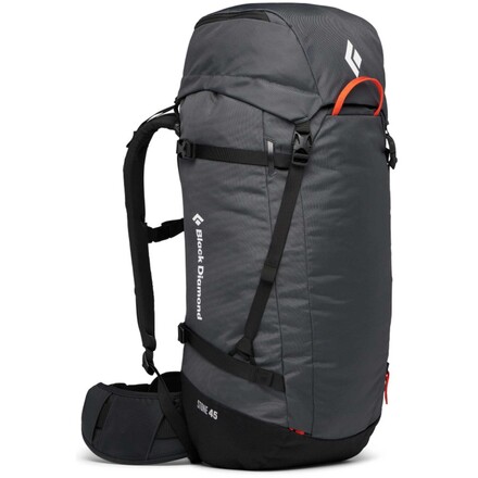 Der Black Diamond Stone 45 Kletterrucksack bietet jede Menge Platz für deine Kletterausrüstung. Jetzt im Klettershop online bestellen