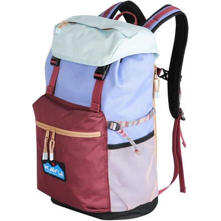 Der farbenfrohe Kavu Timaru ist ein sehr robuster Rucksack und hält mit seinen zahlreichen Taschen viel Raum, um deine Essentials ordentlich zu verstauen.