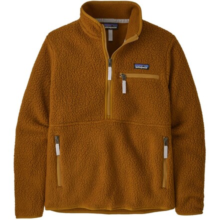 Für echte Retro-Vibes und viel Wärme sorgt der kuschelige Patagonia Women's Retro Pile Marsupial Fleecepullover aus doppellagigem Webpelz-Fleece.