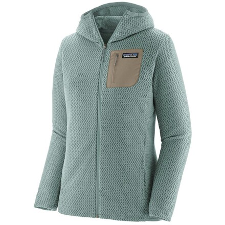 Die robuste R1 Air Full-Zip Hoody Fleecejacke vonm Patagonia hält auch anspruchsvollen Outdooraktivitäten stand und euch gleichzeitig warm.