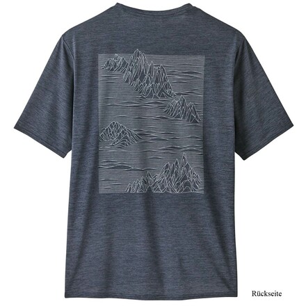 Das Capilene Cool Daily Graphic T-Shirt von Patagonia ist dein Allrounder für den Outdoorspaß bei gutem Wetter und punktet mit hoher Atmungsaktivität 