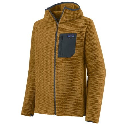 Die robuste R1 Air Full-Zip Hoody Fleecejacke vonm Patagonia hält auch anspruchsvollen Outdooraktivitäten stand und euch gleichzeitig warm. 