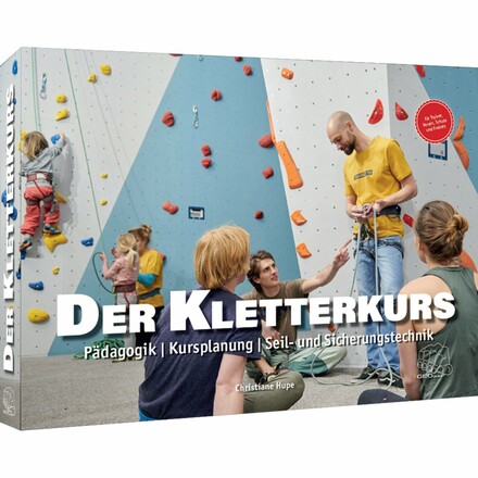 Das Geoquest Verlag Der Kletterkurs - Lehrbuch ist ein umfangreiches und praxisorientiertes Lehrwerk für Kletterlehrer und jene, die es werden wollen.