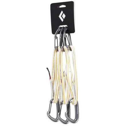 Das leichte und vielseitige Black Diamond MiniWire Alpine Quickdraw Express-Set ist ideal für eisige Bedingungen. Auch im smarten 3er Pack erhältlich.