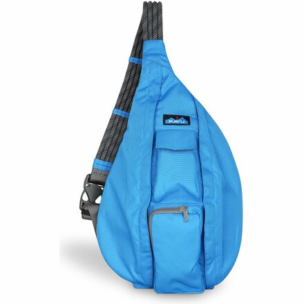 Die praktische Rope Sling von Kavu ist mit ihrem Gurt aus robustem Kletterseil nicht nur für Kletterfans ein echter Hingucker.