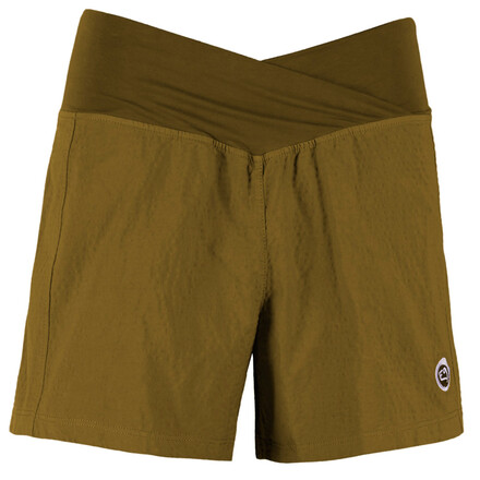 Die E9 Women's Priscilla Klettershorts überzeugt mit ihrem bequemen und luftigen Schnitt. Der überkreuzte elastische Hosenbund ist ein echter Hingucker!