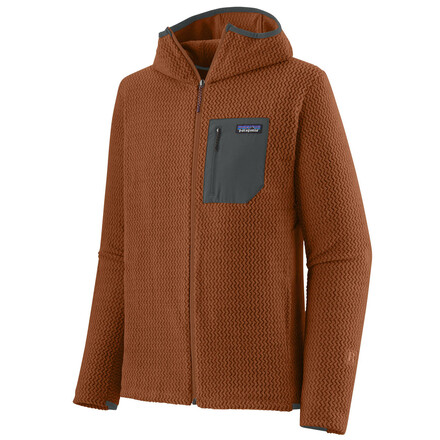 Die robuste R1 Air Full-Zip Hoody Fleecejacke vonm Patagonia hält auch anspruchsvollen Outdooraktivitäten stand und euch gleichzeitig warm.