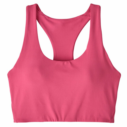 Der Patagonia Women's Maipo Mid Impact Bra Sport-BH ist aus recycelten Fischernetzen gefertigt, bietet einen mittleren Halt und hemmt die Geruchsbildung.